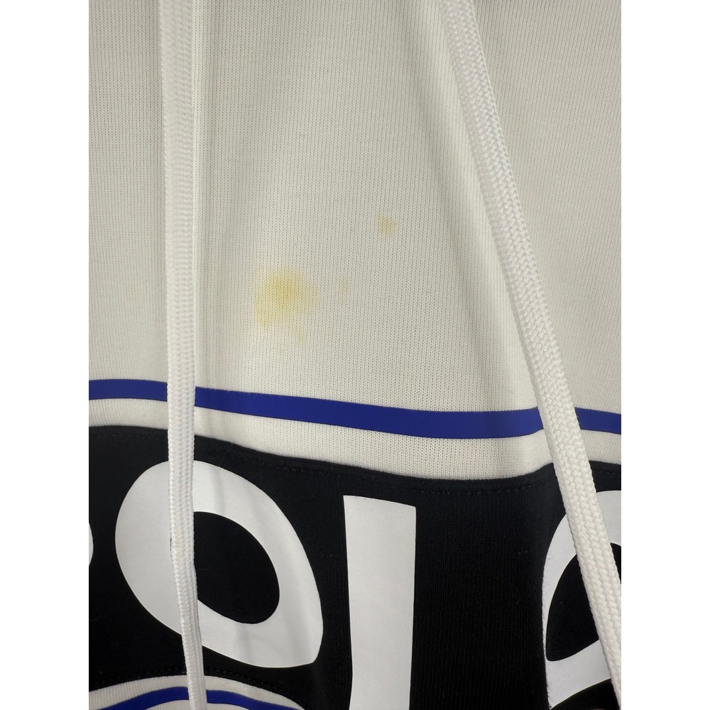 Polo Ralph Lauren Womens White Colorblock Logo Graphic Hoodie Sweatshirt Large - Picture 7 of 9